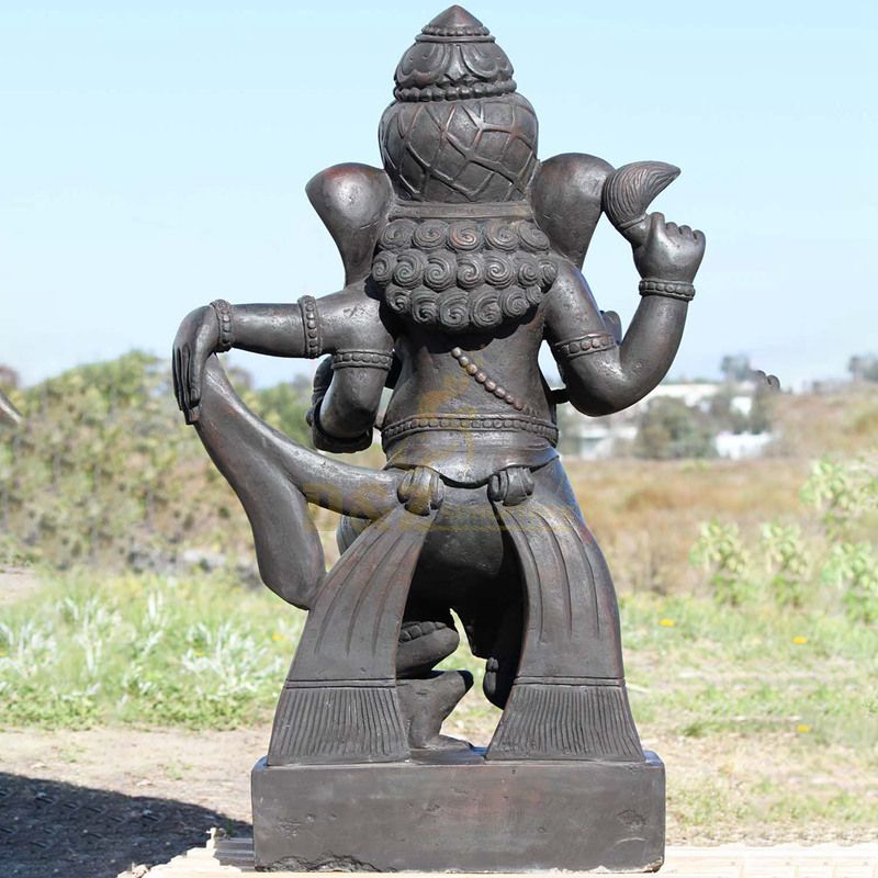 Bronze Ganesh Hindu Elephant God Of Success Statue Figurine