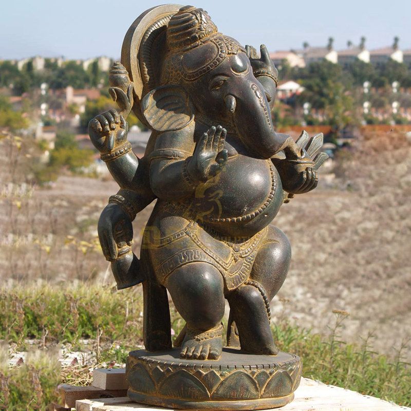 Handcrafted Decorative Hindu Gods Idol Bronze Lord Ganesha Statue