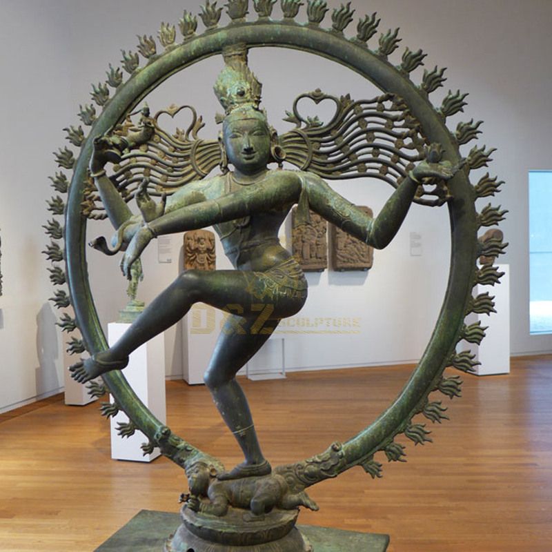 India Religious Buddha Statue Bronze Nataraja Sculpture