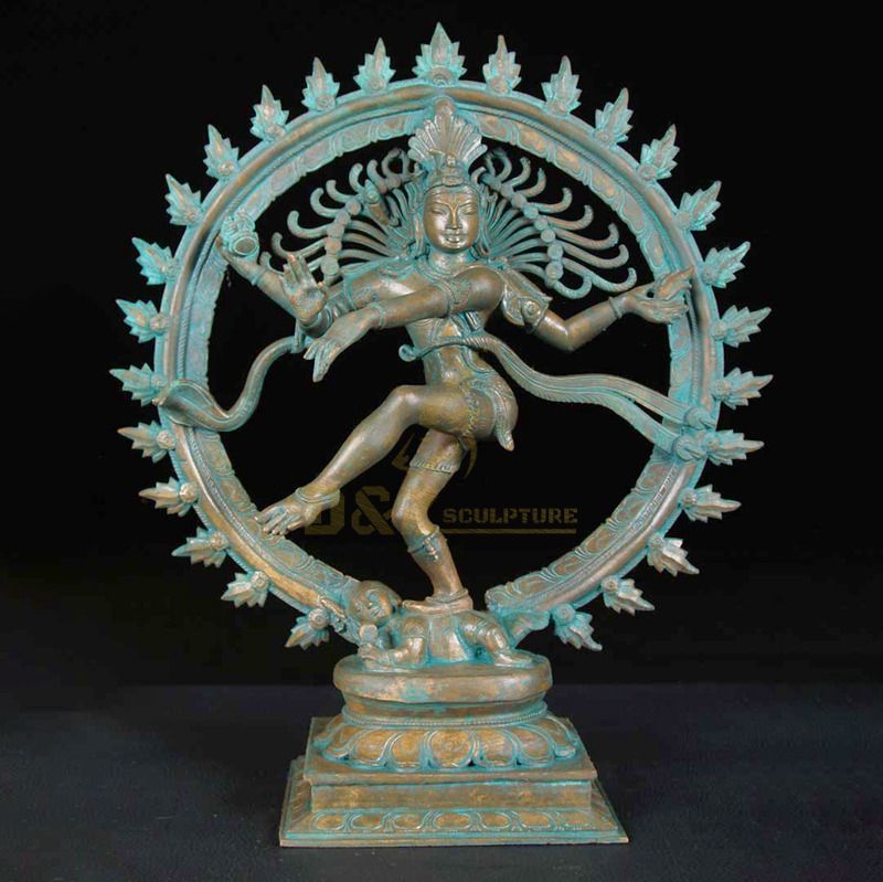 India Religious Buddha Statue Bronze Nataraja Sculpture