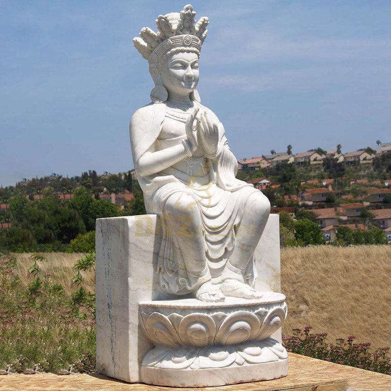 Large Size Religious Buddhism Theme Stone Marble Buddha Sculpture