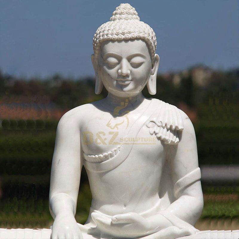 Factory Price High Quality Sichuan White Marble Buddha