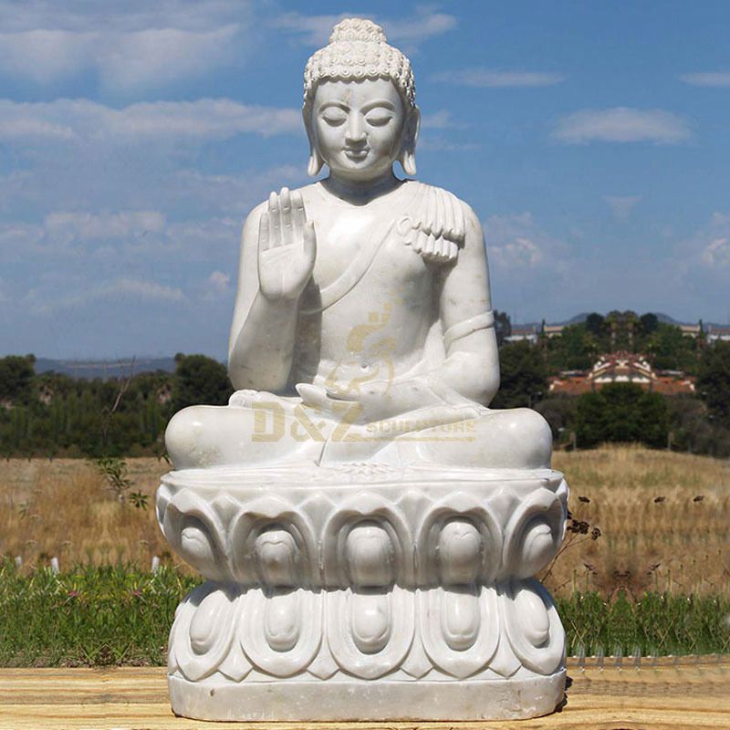 Factory Price High Quality Sichuan White Marble Buddha