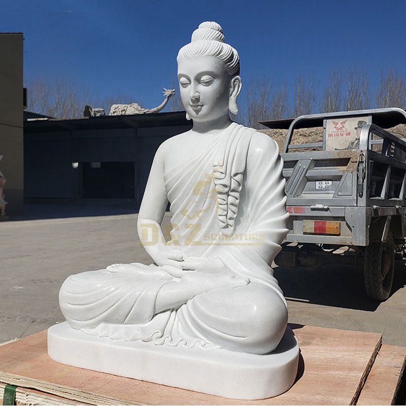 Factory Price High Quality Sichuan White Marble Buddha