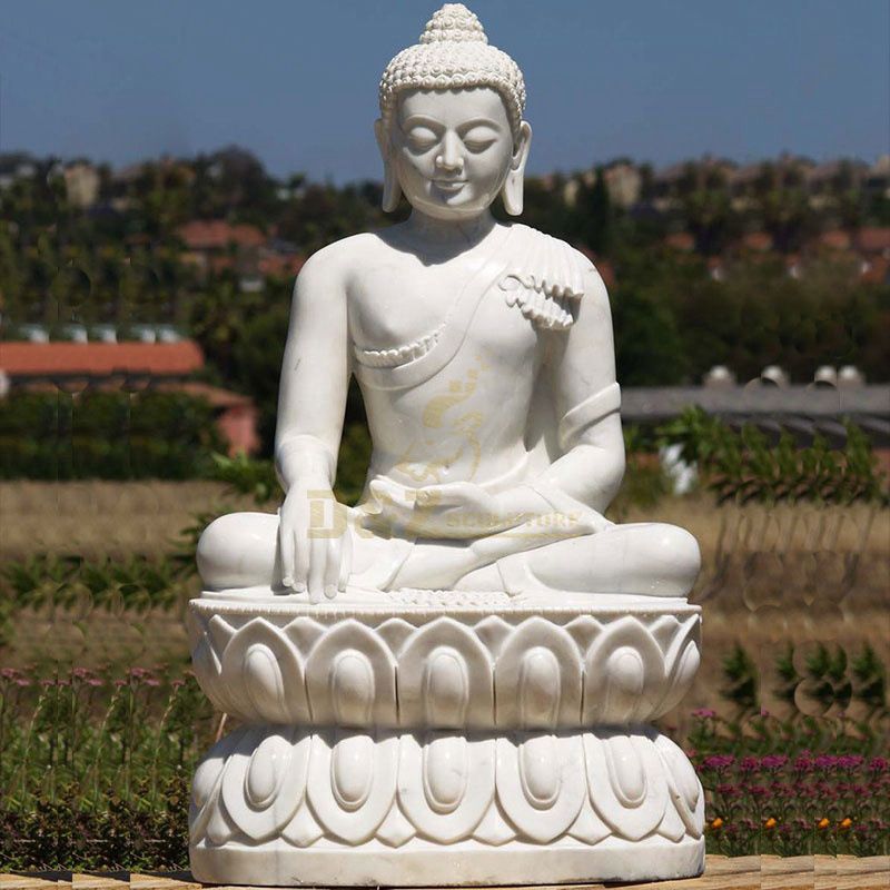 Factory Price High Quality Sichuan White Marble Buddha