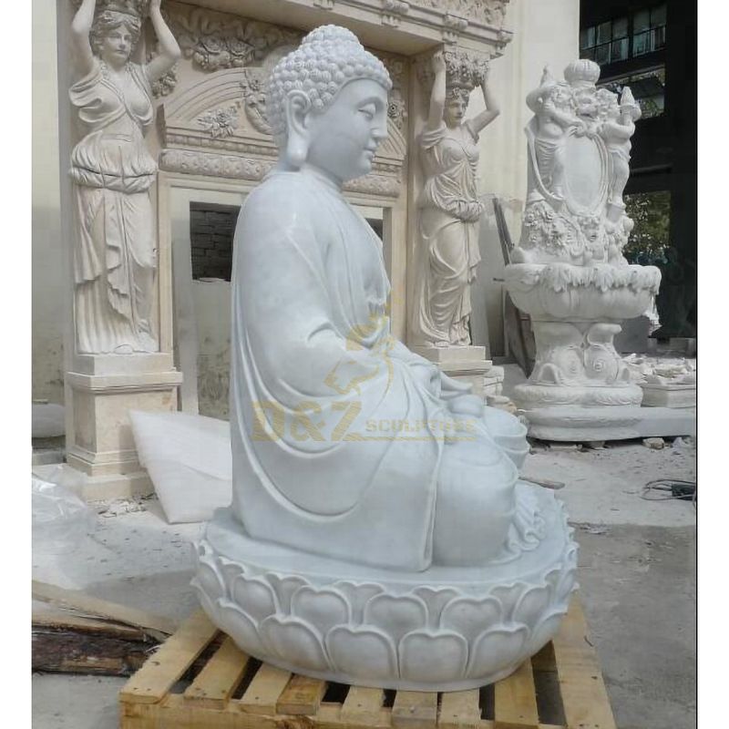 Life Size Large Stone Garden Buddha Statue