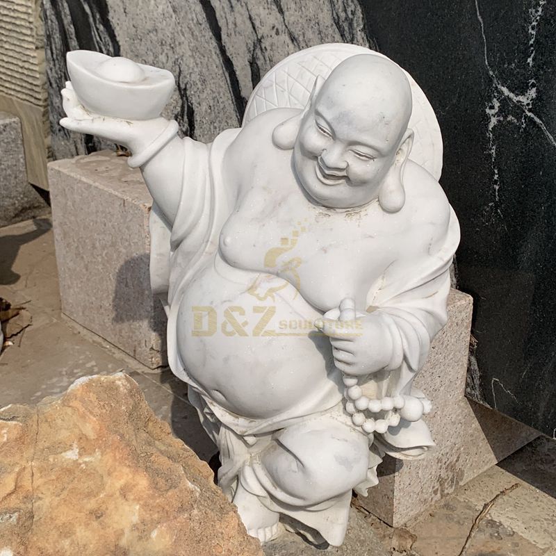 Stone Large Laughing Buddha Garden Statues For Sale