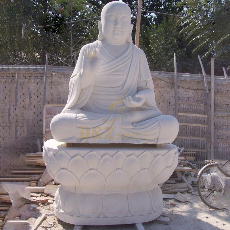 Hot Sale Indian Style White Marble Stone Buddha Statue
