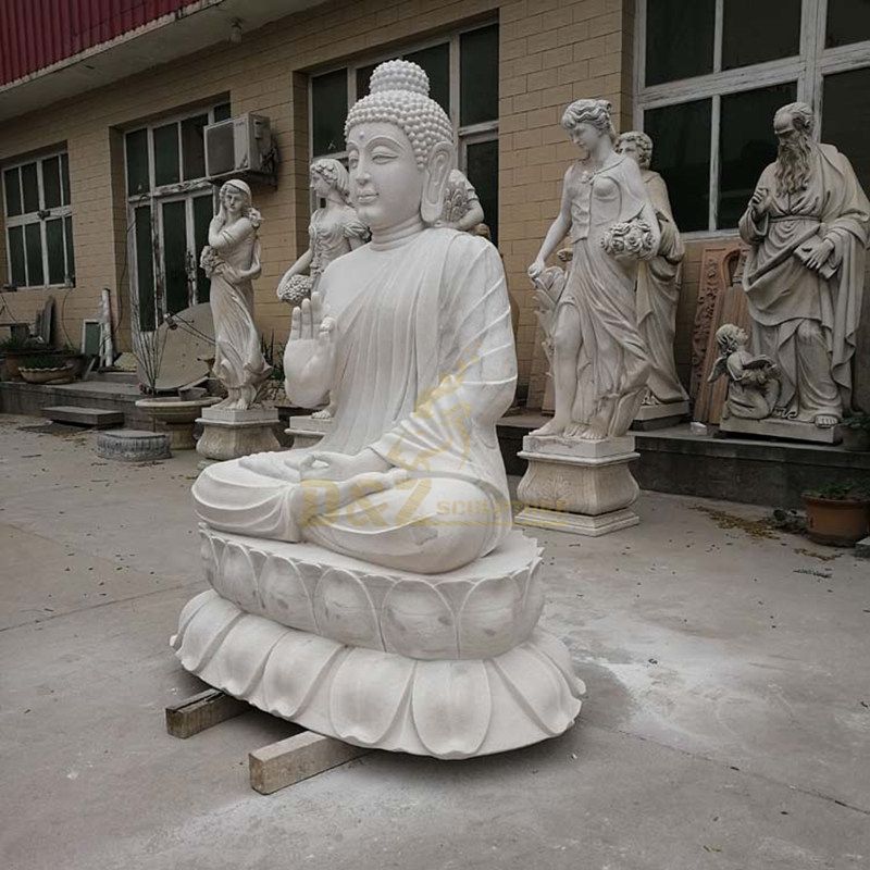 Outdoor Stone Carving Handmade Gautama Buddha Statue