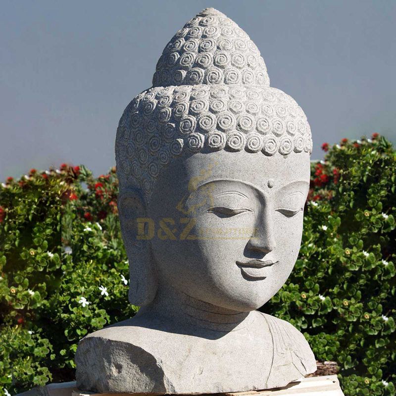 Religion Product Factory Marble Buddha Head Statue