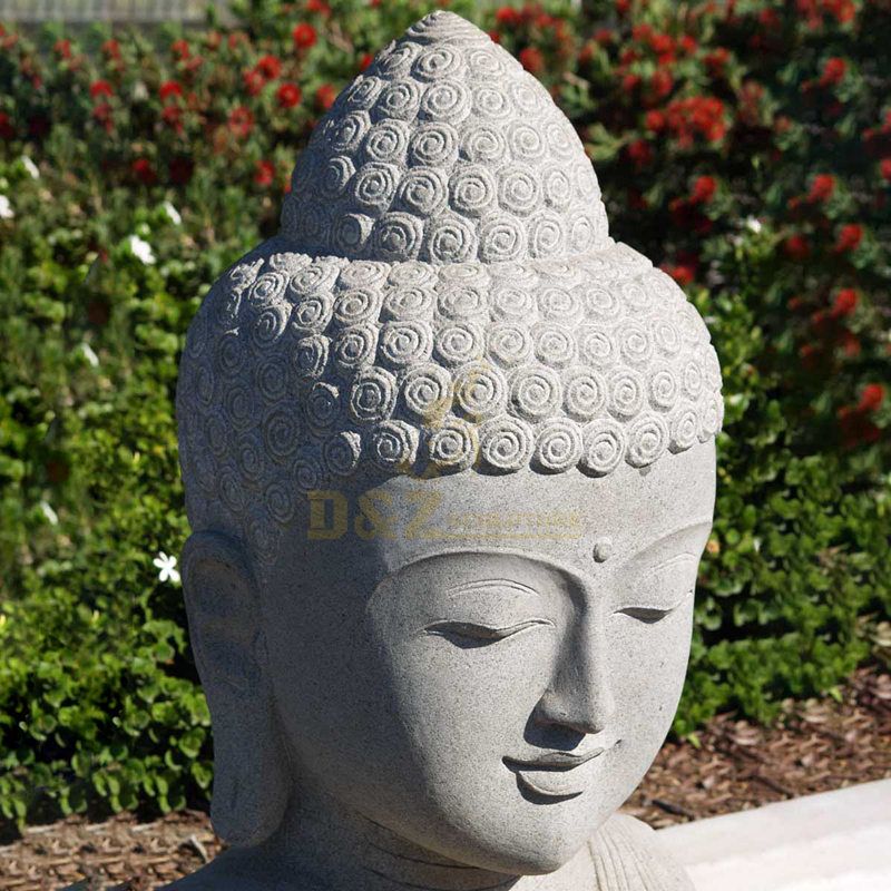 Religion Product Factory Marble Buddha Head Statue