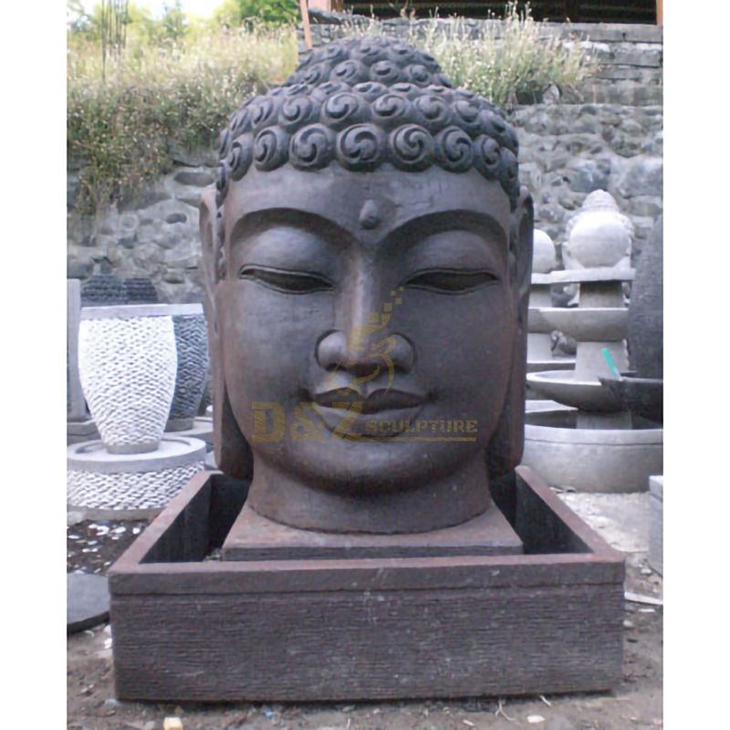 Large Buddha Head Statues Garden Outdoor Water Fountain