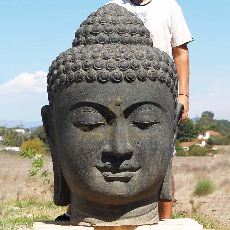 Bronze Buddha Head Statue Buddhism Sculpture Large Thailand Buddhist