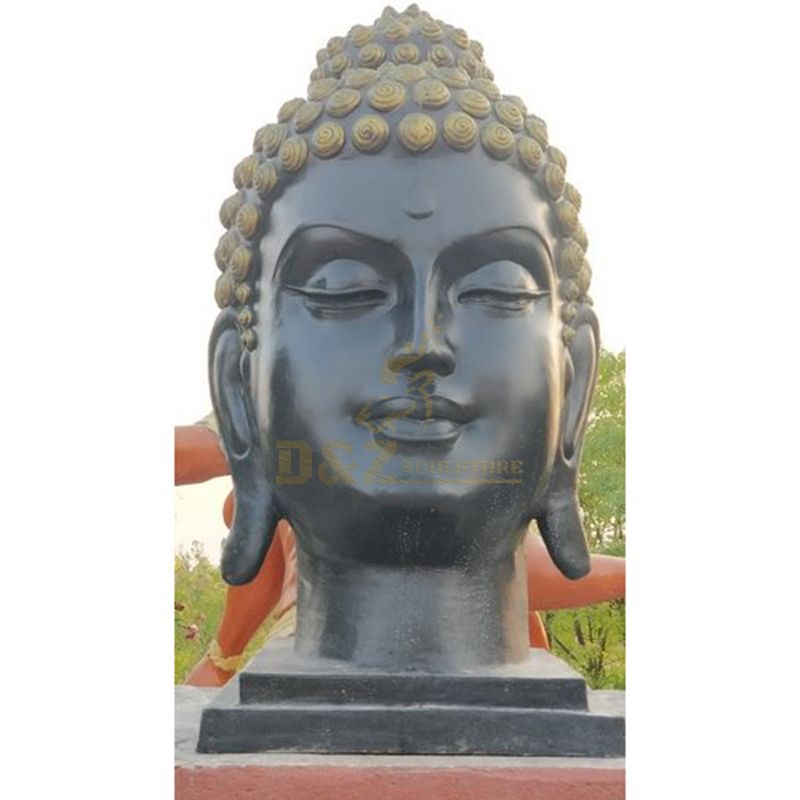 Home Furnishings Hand Made Bronze Indoor Buddha Head Statue