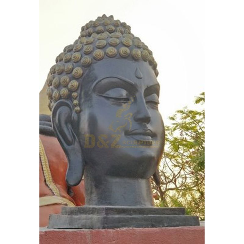 Home Furnishings Hand Made Bronze Indoor Buddha Head Statue