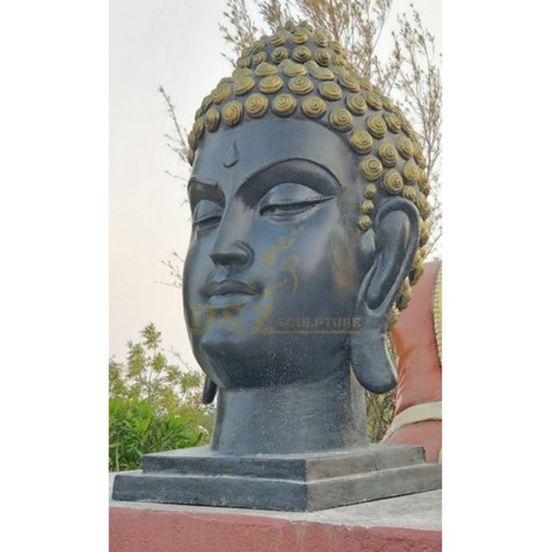 Big-Size Bronze Buddha Head Religious Bronze Statue