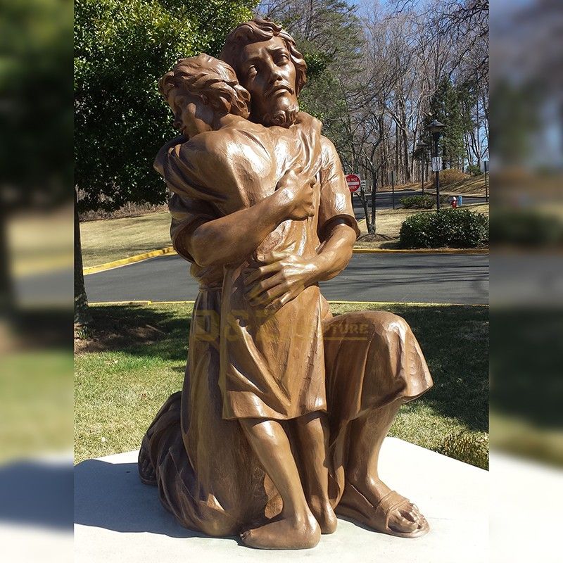 Famous Catholic Saint Joseph With Baby Jesus statues for Outdoor Decor