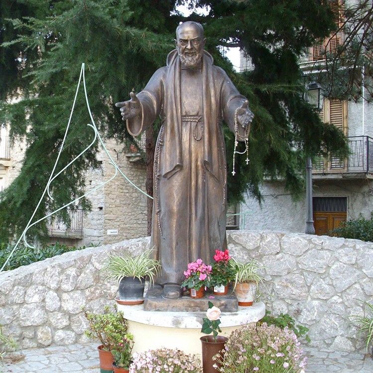 New design bronze catholic st padre Pio statues for sale
