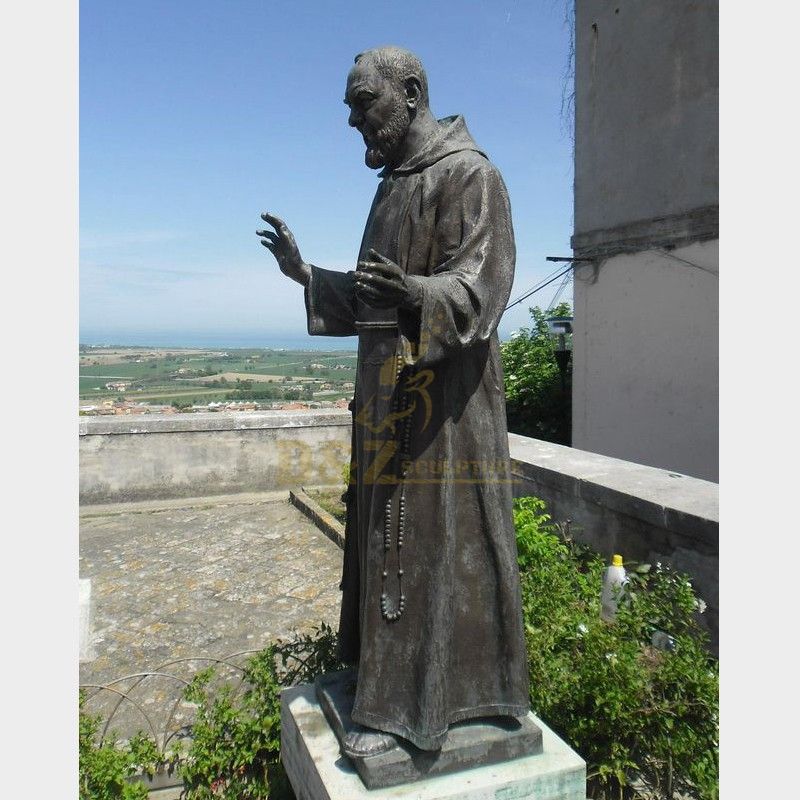 The exquisite statue of St. Padre Pio used for religious decoration