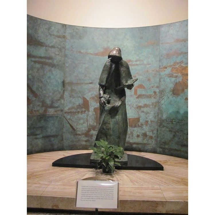 Bronze catholic religious Saint Elizabeth Ann Seton statue