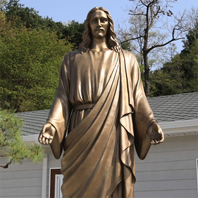 buff jesus statue