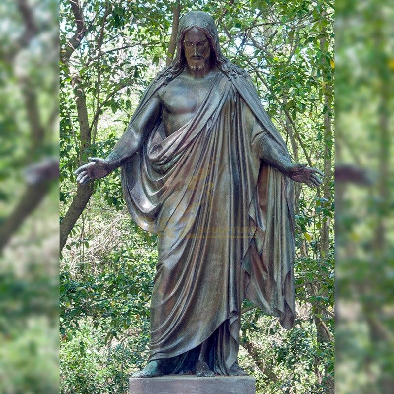 The best quality beautiful life-size bronze garden Jesus statue
