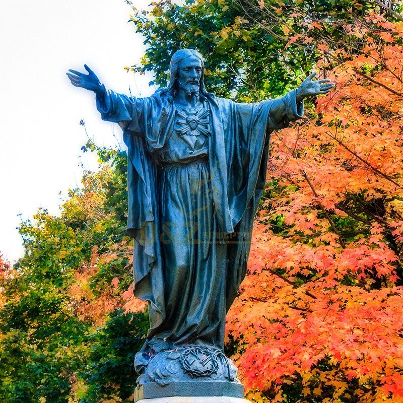 Custom Large outdoors life size bronze antique jesus statue for sale