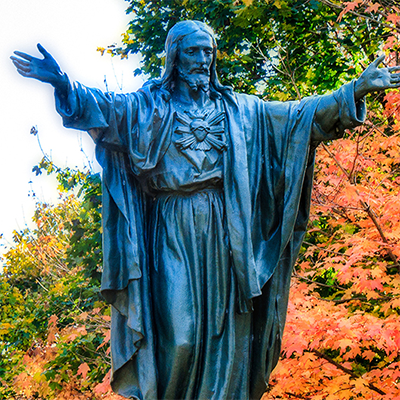 jesus statue for garden