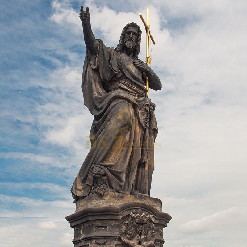 Famous Catholic Christian religious decoration Jesus and cross for sale at Charles Bridge