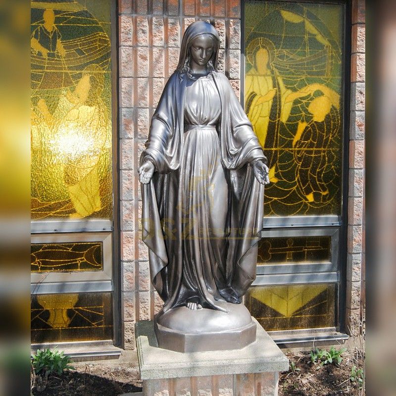 Life size best quality bronze standing virgin mary statue for sale