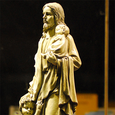 brass jesus statue