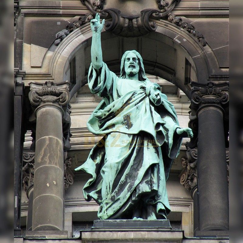 Church decoration hand-cast large bronze statue of Catholic Jesus Christ