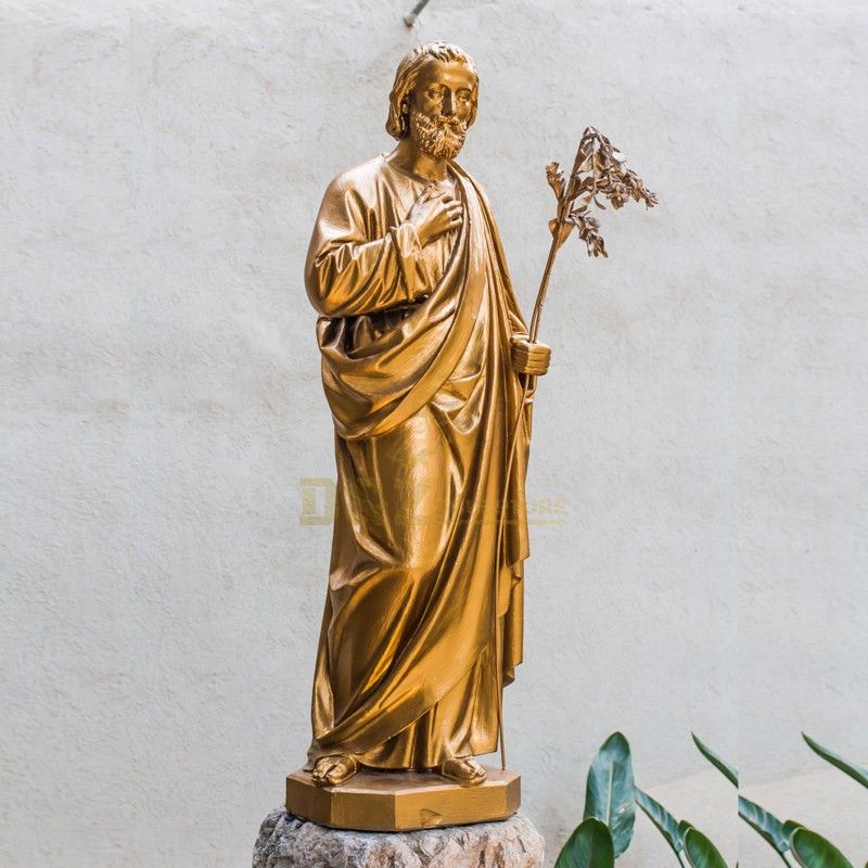 Customized indoor outdoor religious decoration golden Jesus statue for sale