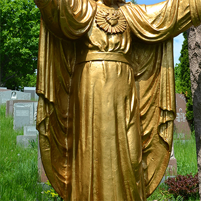 garden jesus statue