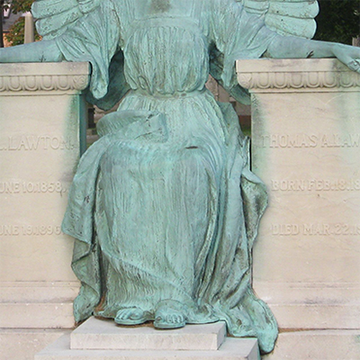 angel statue bronze