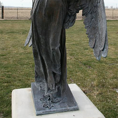 bronze angel statues