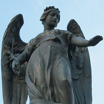 angel bronze sculpture