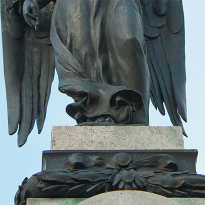 angel with wings sculpture