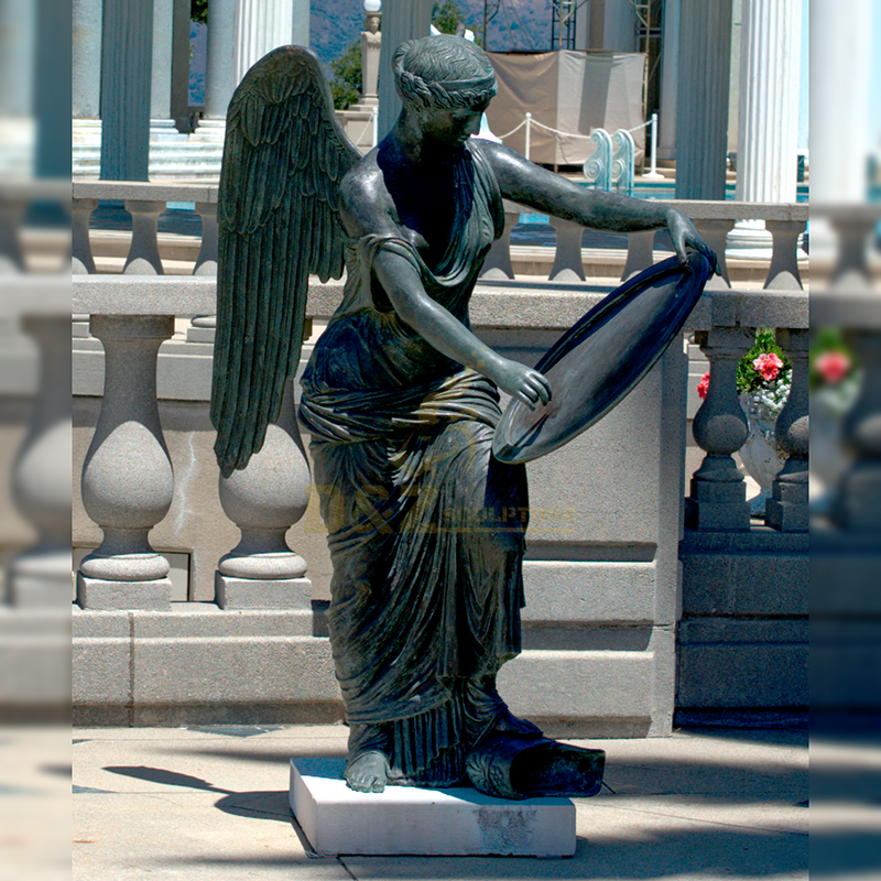 New design metal casting bronze angel statue for garden decoration