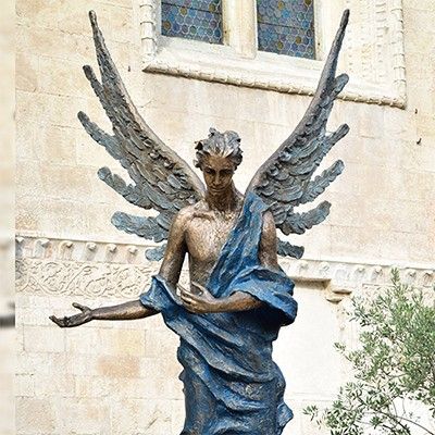 cemetery angel statue