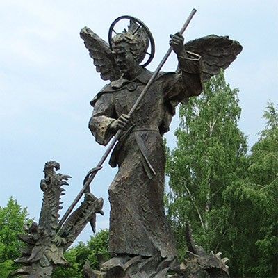 st michael sculpture