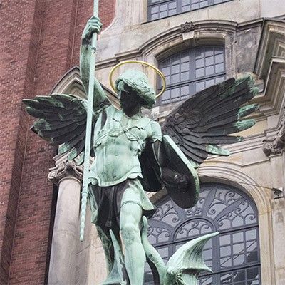 archangel michael statue