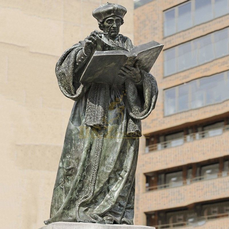 Western design high-quality bronze statue of Erasmus Rotterdam for sale