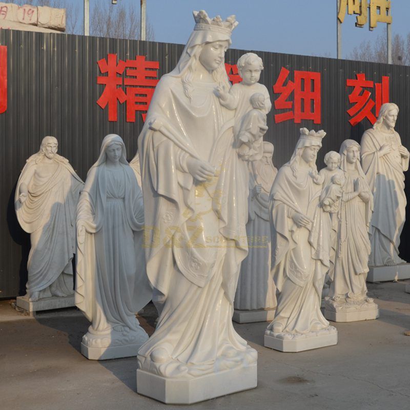 Decorative Religious Marble Virgin Mary Statues