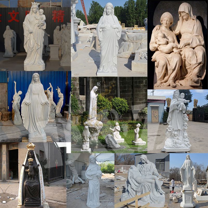 Decorative Religious Marble Virgin Mary Statues