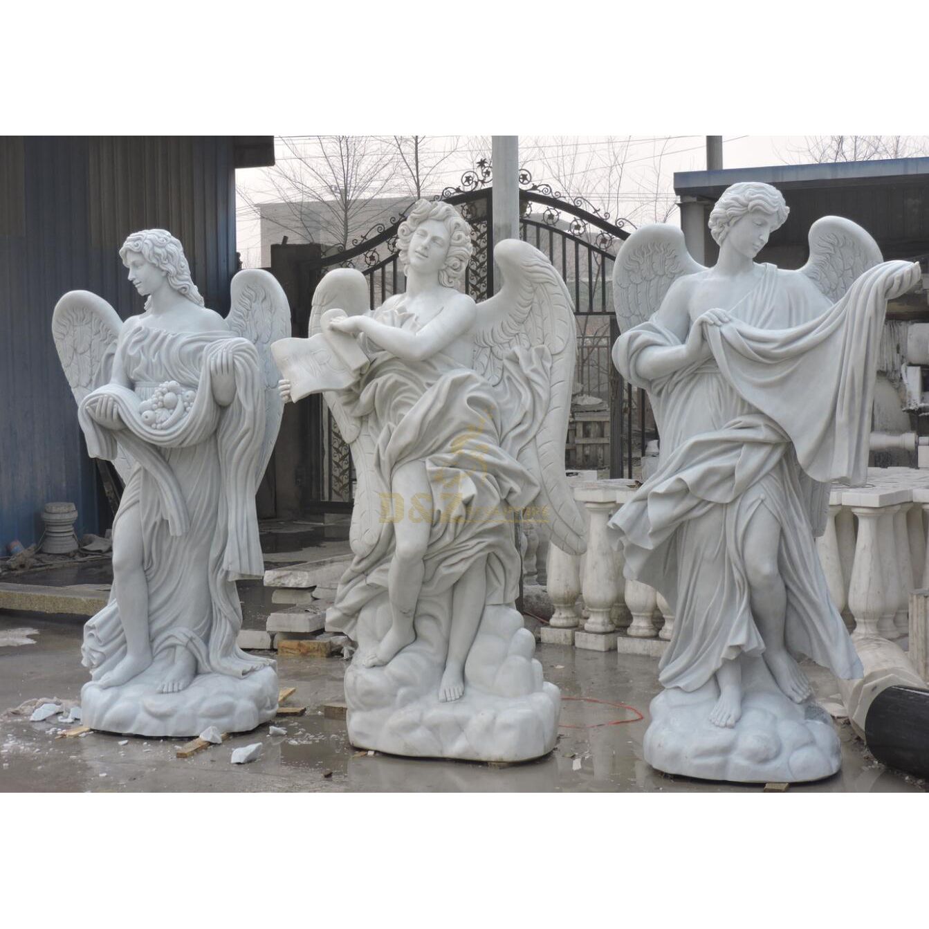 Angel Heart Shaped Granite Tombstone For Monument