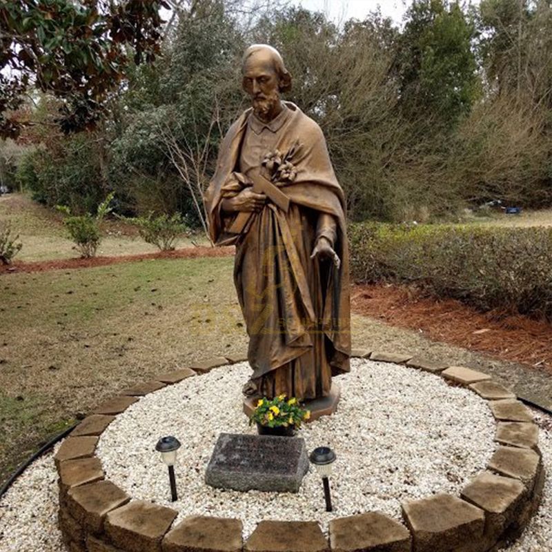 bronze statues of Saint Joseph