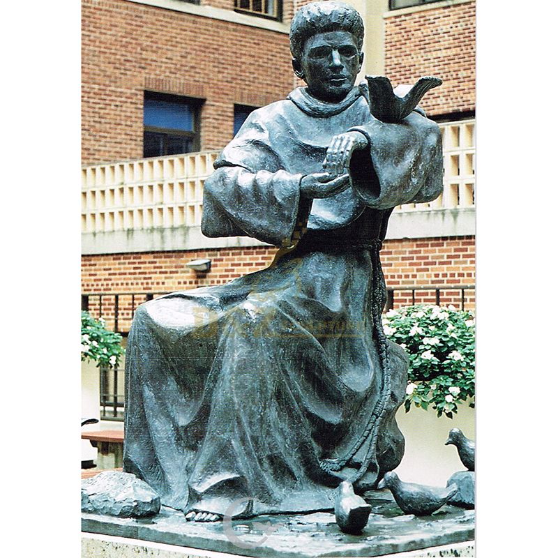 saint francis and bird statue