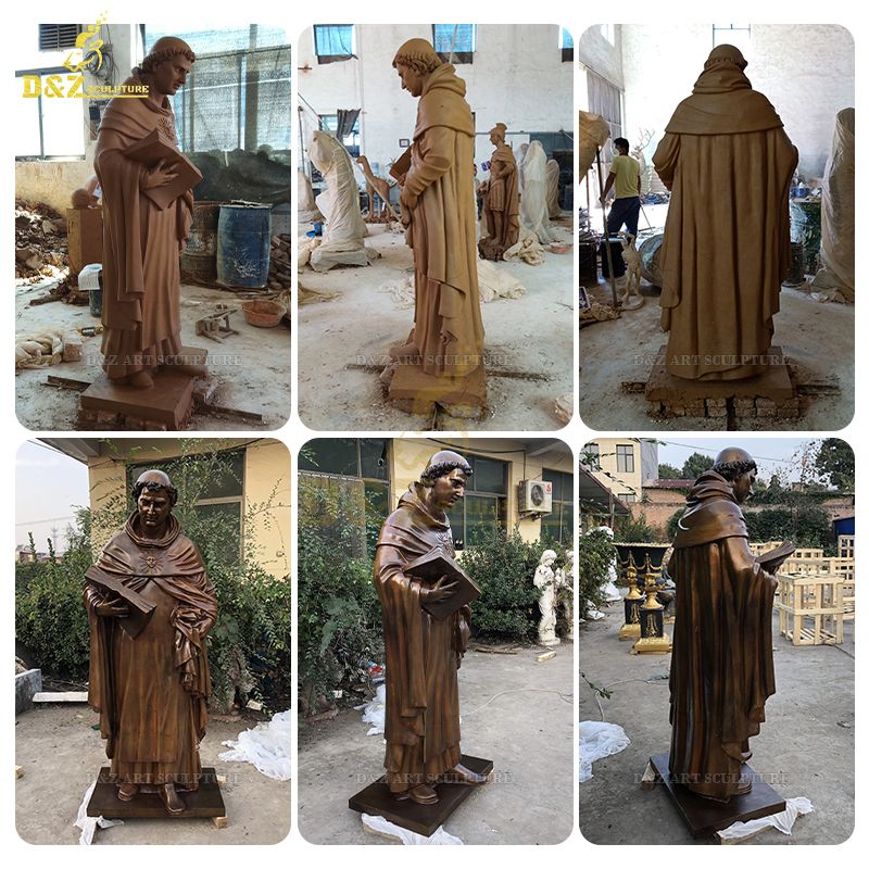 Exquisite outdoor decorations of Saint Francis and animal statues are on sale