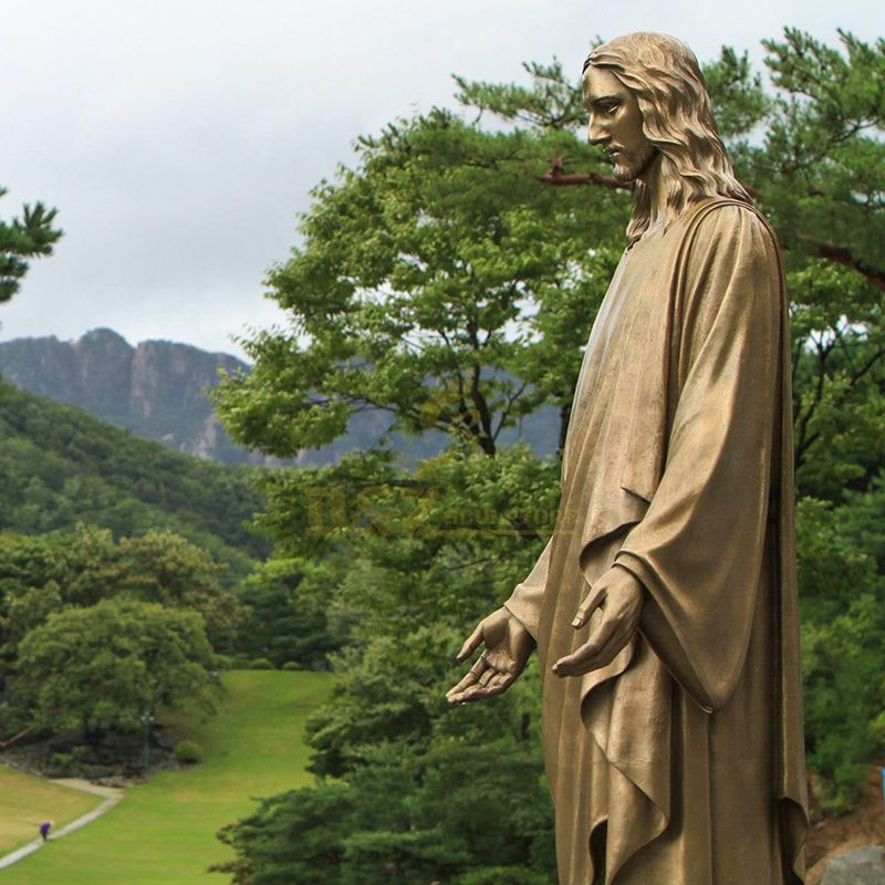 brass Jesus statue